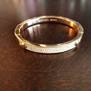 Michael Kors Rose Gold Embellished Bracelet